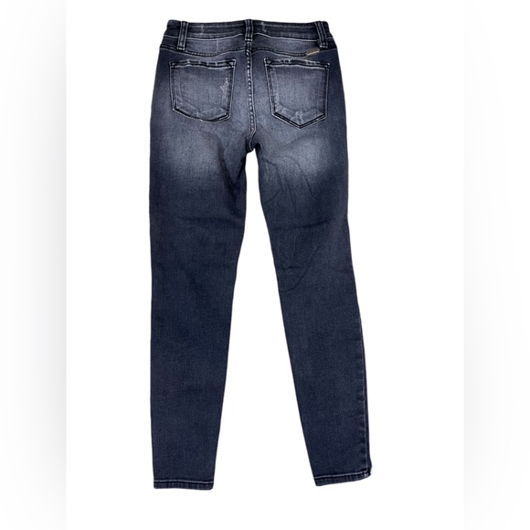 KanCan Signature Distressed Black Mid Rise Skinny Jeans. Size 27 Estilo 1446A - Picture 9 of 10